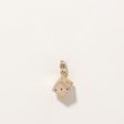 10k Yellow Gold Dice Charm For Sale