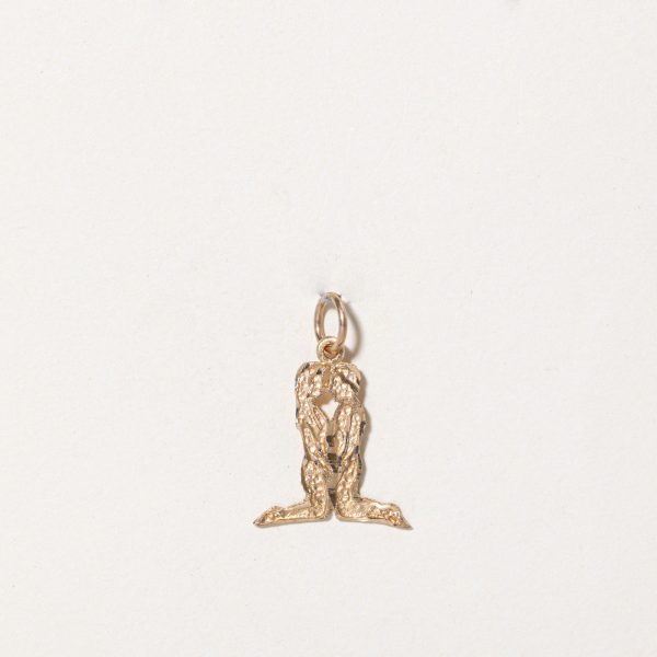 10k Yellow Gold Lovers Charm Online