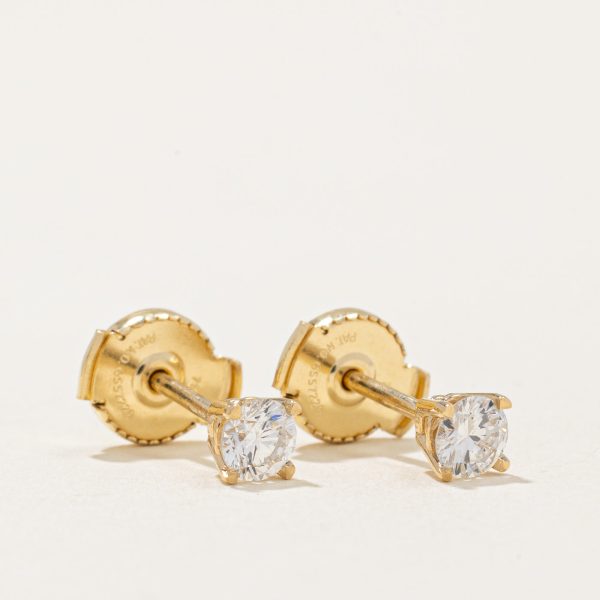 100 Ways  Diamond Stud Earrings With Eagle Claws and Guardian Backs| 0.28ctw | Online Hot Sale