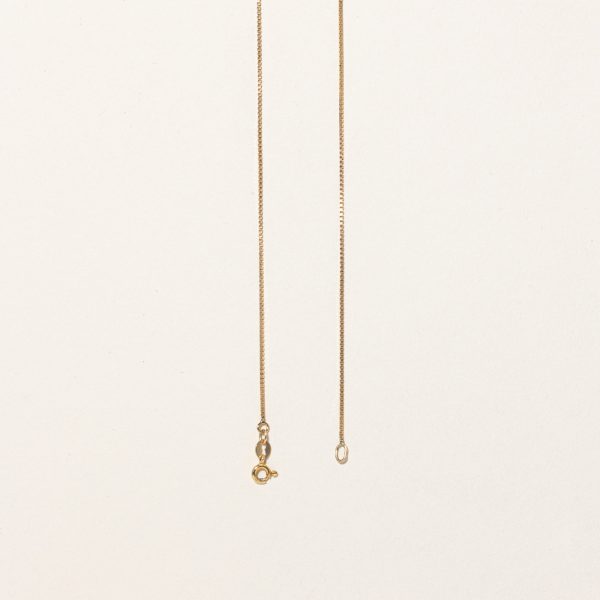 10k Yellow Gold Box Link Chain | 24  | Fashion