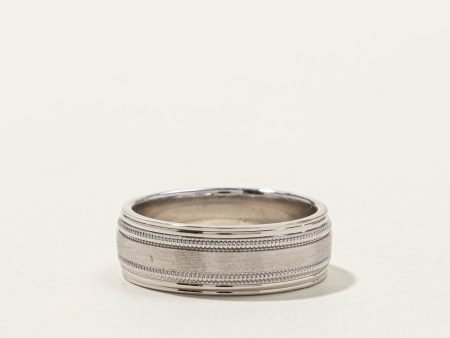 White Gold Band | SZ 8.75 | Online Sale