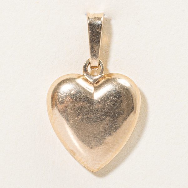 10k Yellow Gold Heart Pendant Cheap