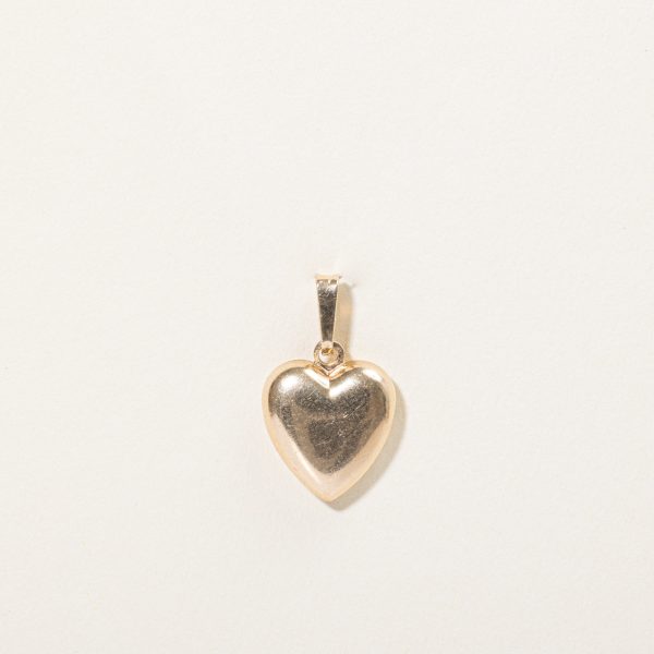 10k Yellow Gold Heart Pendant Cheap