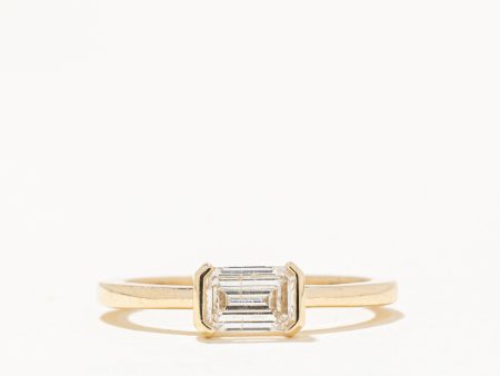 100 Ways  GIA Certified Emerald Cut Diamond Engagement Ring | 0.67ct I2 G | SZ 6.75 | Hot on Sale