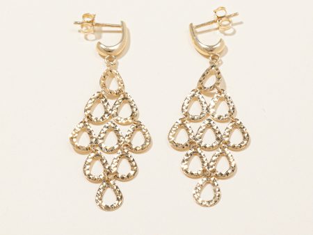 10k Yellow Gold Drop Earrings Sale