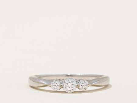 Three Stone Diamond Ring | 0.25ctw | SZ 5.75 | For Discount