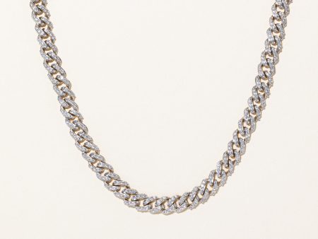 Pave Set Diamond Curb Link Necklace | 5.20ctw | 23  | Online now