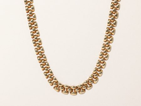 14k Yellow Gold Panther Link Chain | 16  | For Discount