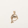 10k Yellow Gold Dolphin Pendant Online Hot Sale