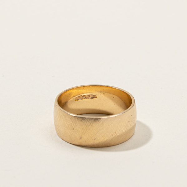 Yellow Gold Band | SZ 7.5 | For Sale