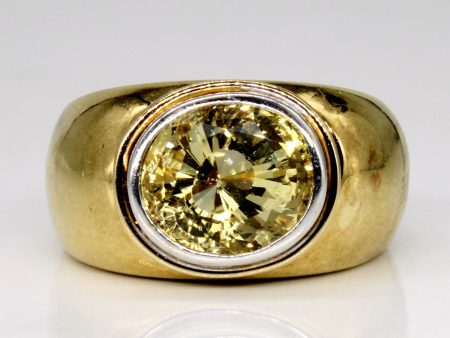 Yellow Sapphire Cocktail Ring | 5.10ct | SZ 7.25 | For Cheap