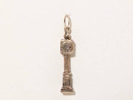 10k Yellow Gold Clock Charm Online Sale