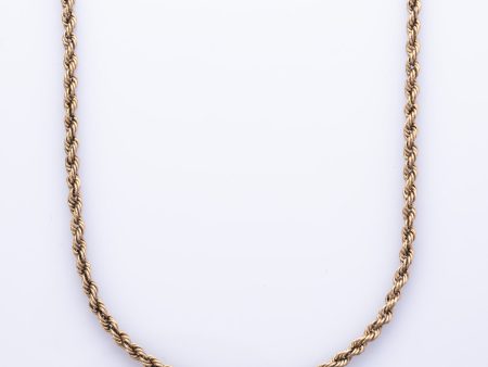 10k Yellow Gold Rope Chain | 27  | Online now