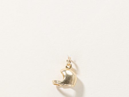 10k Yellow Gold Helmet Charm Discount