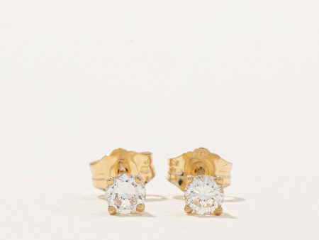 100 Ways  14k Diamond Stud Earrings | 0.32ctw VS1 G | Hot on Sale