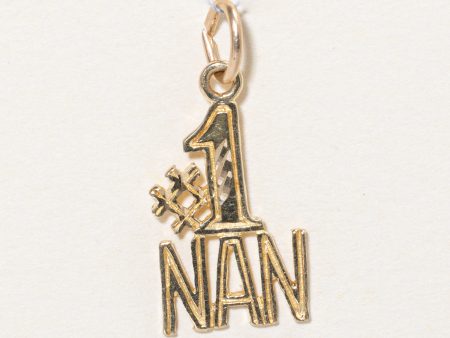 10k Yellow Gold #1 Nan Charm Online now