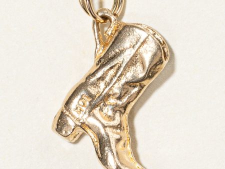 10k Yellow Gold Cowboy Boot Charm Online