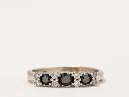 Black & White Diamond Ring | 0.30ctw, 0.15ctw | SZ 6 | Sale