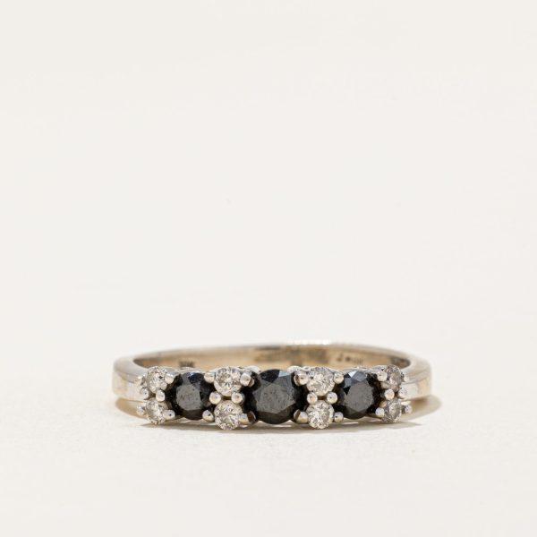 Black & White Diamond Ring | 0.30ctw, 0.15ctw | SZ 6 | Sale