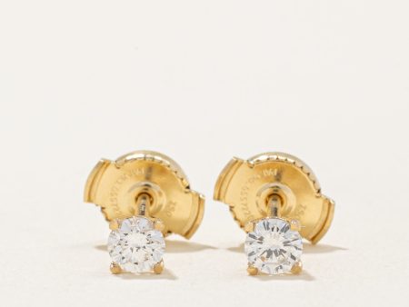 100 Ways  Diamond Stud Earrings With Eagle Claws and Guardian Backs| 0.28ctw | Online Hot Sale