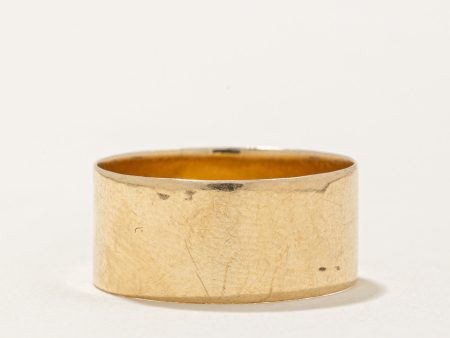 14k Yellow Gold Cigar Band | SZ 6.5 | Cheap