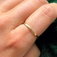 100 Ways  10k Yellow Gold Dainty Band | 2mm For Sale