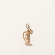 10k Yellow Gold Phone Charm For Cheap