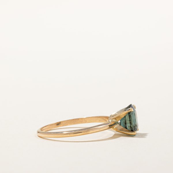 100 Ways  14k Gold Teal Sapphire Ring | 1.60 | SZ 6.75 For Discount