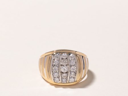 10k Yellow Gold Diamond Ring | 1.24ctw | SZ 10 Supply