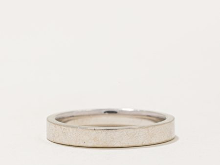 14k White Gold Band | SZ 6.25 | Supply