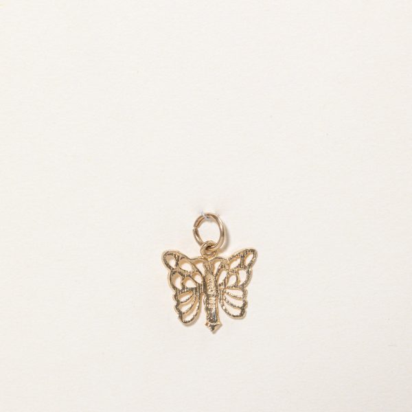 10k Yellow Gold Butterfly Charm on Sale