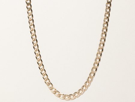 Yellow Gold Curb Link Chain | 24 | Fashion