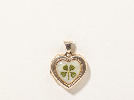 Mother of Pearl Inlay Heart Locket For Discount