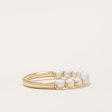 100 Ways  Freshwater Pearl Semi Eternity Ring | SZ 6.75 | Hot on Sale