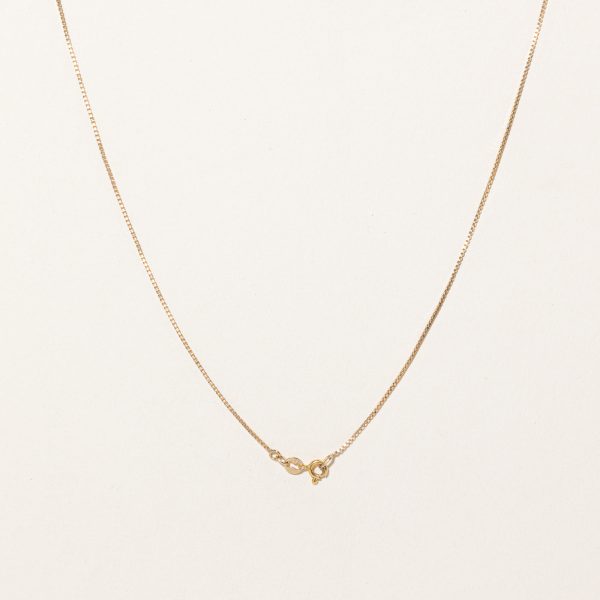 10k Yellow Gold Box Link Chain | 24  | Fashion