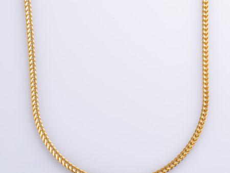 22k Yellow Gold Wheat Chain | 22  | Online now