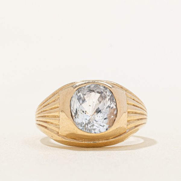 White Sapphire Cocktail Ring | 5.60ct | SZ 9.5 | For Cheap