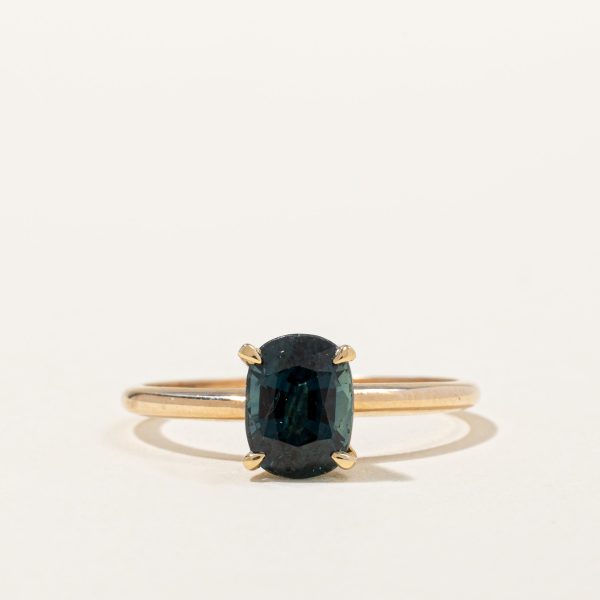 100 Ways  14k Gold Teal Sapphire Ring | 1.60 | SZ 6.75 For Discount