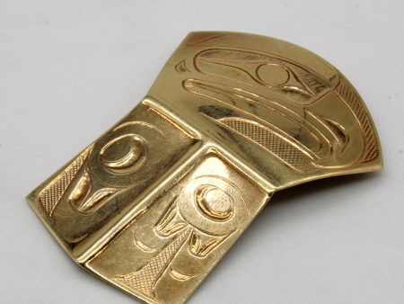 14k Yellow Gold Indigenous Pendant Fashion