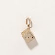 10k Yellow Gold Dice Charm Online now