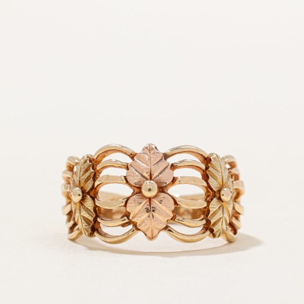 10k Two Tone Gold Ring | SZ 7.25 | Online