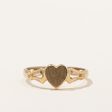 10k Yellow Gold Heart Ring | SZ 2.5 | Online