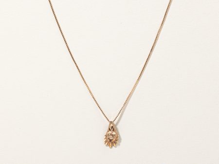 10k Yellow Gold Clown Pendant & Necklace | 20  | Online Sale