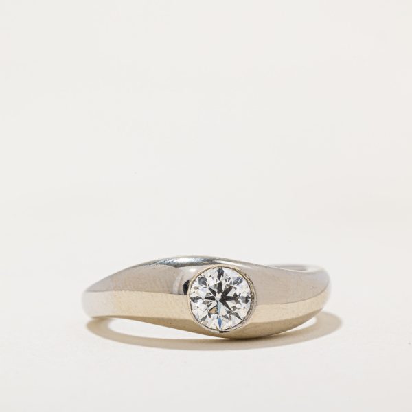 100 Ways  GIA Certified Bezel Set Diamond Engagement Ring | SZ 6.5 | Options Available For Cheap