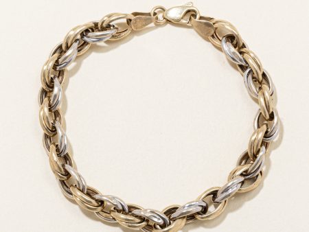 10k Two Tone Gold Bracelet | 7.5  | For Cheap