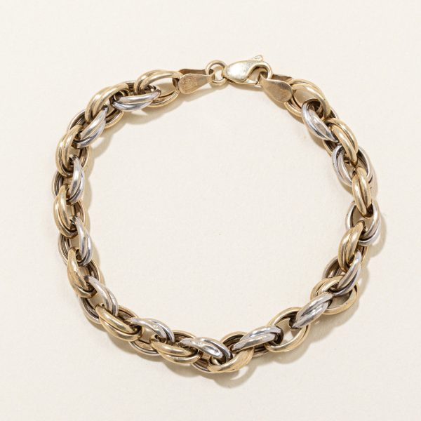 10k Two Tone Gold Bracelet | 7.5  | For Cheap