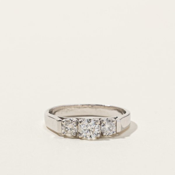 Three Stone Diamond Ring | 1.02ctw | SZ 9.75 | Supply