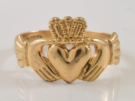 1985 Dublin 9k Yellow Gold Claddagh Ring | SZ 7.75 | Online now