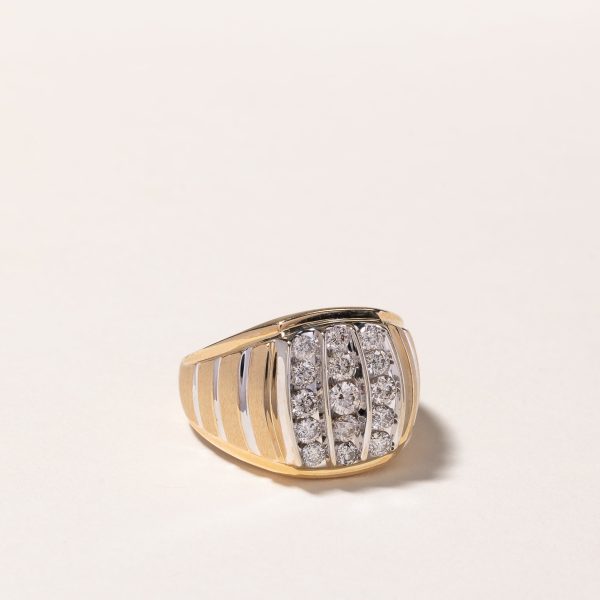 10k Yellow Gold Diamond Ring | 1.24ctw | SZ 10 Supply