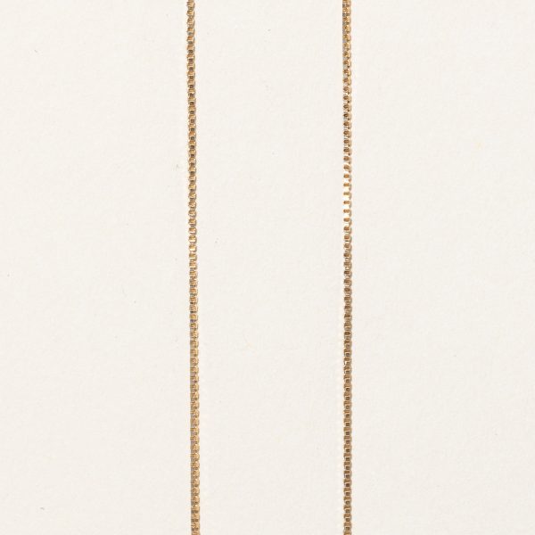 10k Yellow Gold Box Link Chain | 24  | Fashion